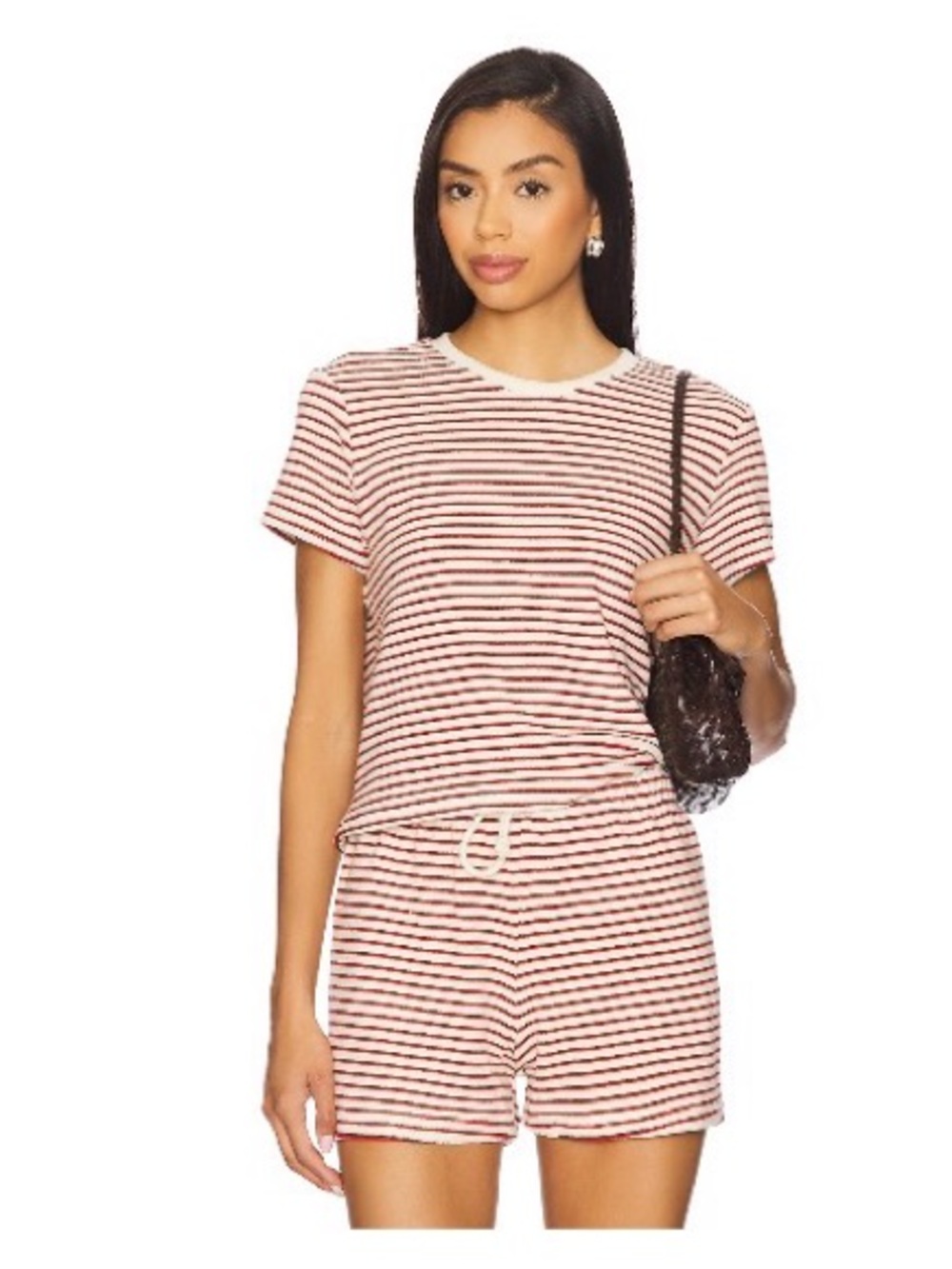 Perfectwhitetee Set - Loop Terry Stripe